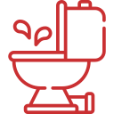 Ilustração de uma privada