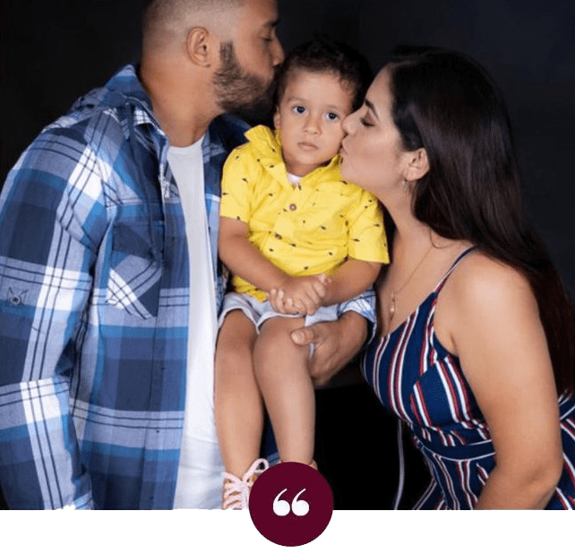 Foto da familia de Stefany - Inpiração para a vida