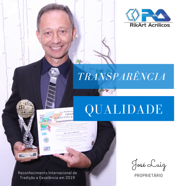 Tudo em Acrílico! Escolha uma categoria na lista e entre para ver os produtos que nós oferecemos!