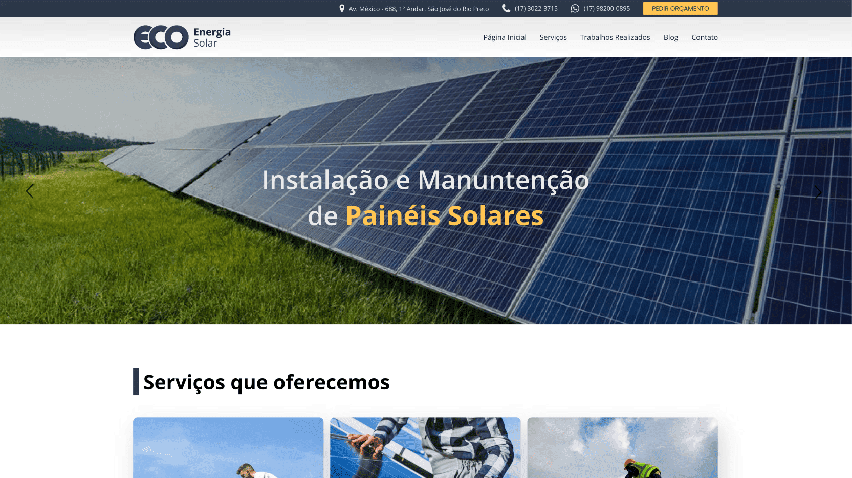 Solar Energy Theme 2 Eco Webdesign