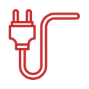 Ilustração de um fio de energia