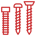 Ilustração de parafusos