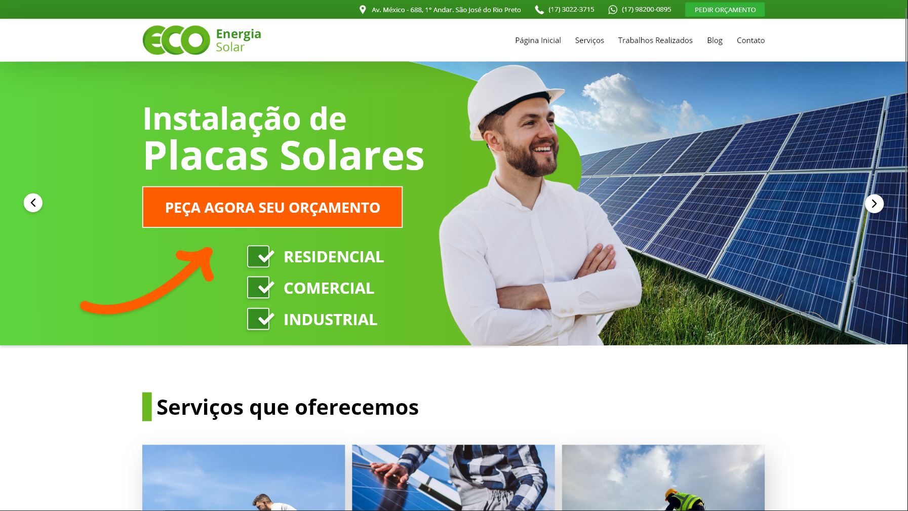 Solar Energy Theme 1 Eco Webdesign