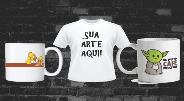 camiseta cinza para sublimação