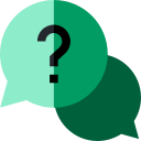 Icone de balões de dúvida