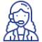 Ícone de uma atendente