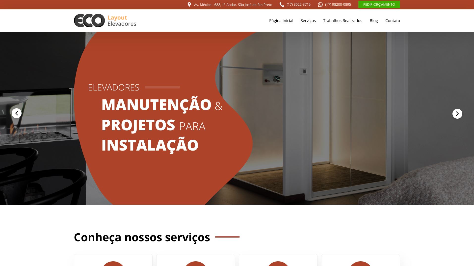 Tema Fábrica - Elevadores 2 Eco Webdesign