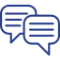 Ícone de dois balões de fala