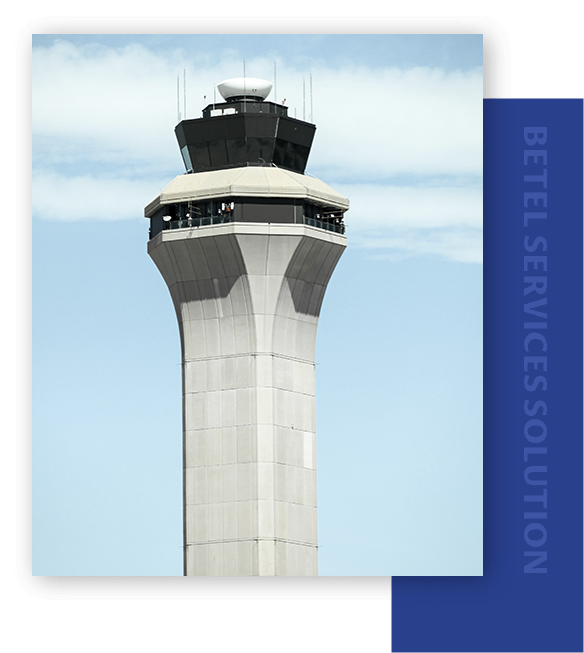 Imagem de uma torre de controle